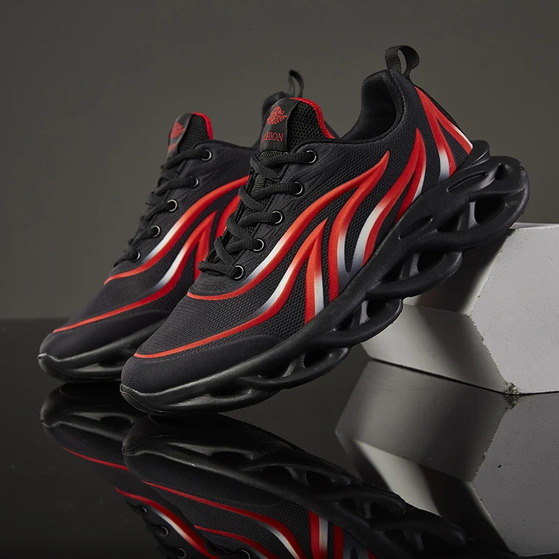 Мужские беговые кроссовки Flame Series летние дышащие амортизирующие сникерсы до