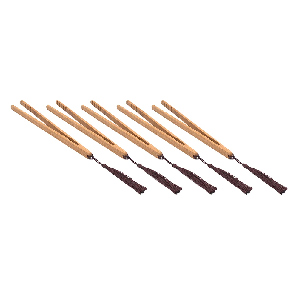 

5Pcs Bamboo Tea Clips Heat Resistant Tea Cup Clips Tea Ceremony Accessories