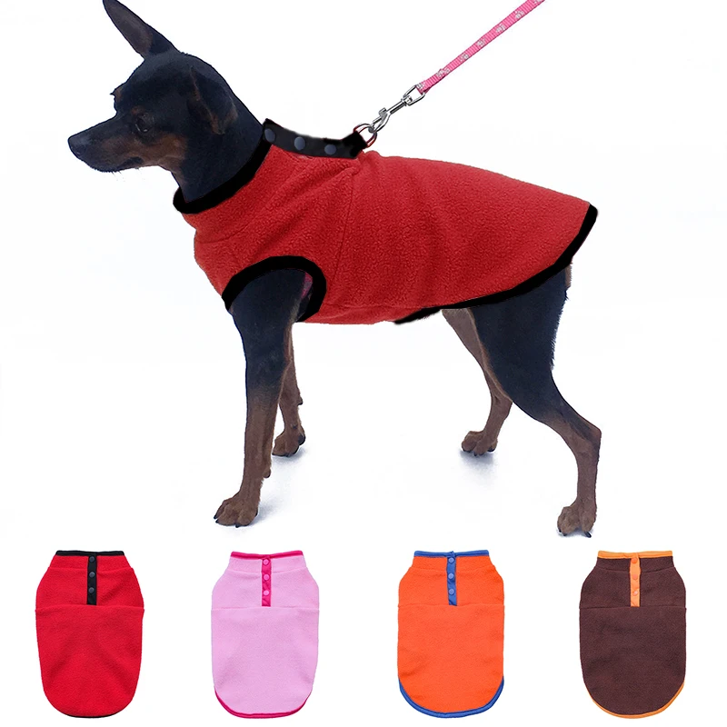 

Winter Warm Puppy Hoodie Casual Universal Solid Color Simple All-match Comfortable Buttoned Hoodie 1PC Stylish Dog Hoodie