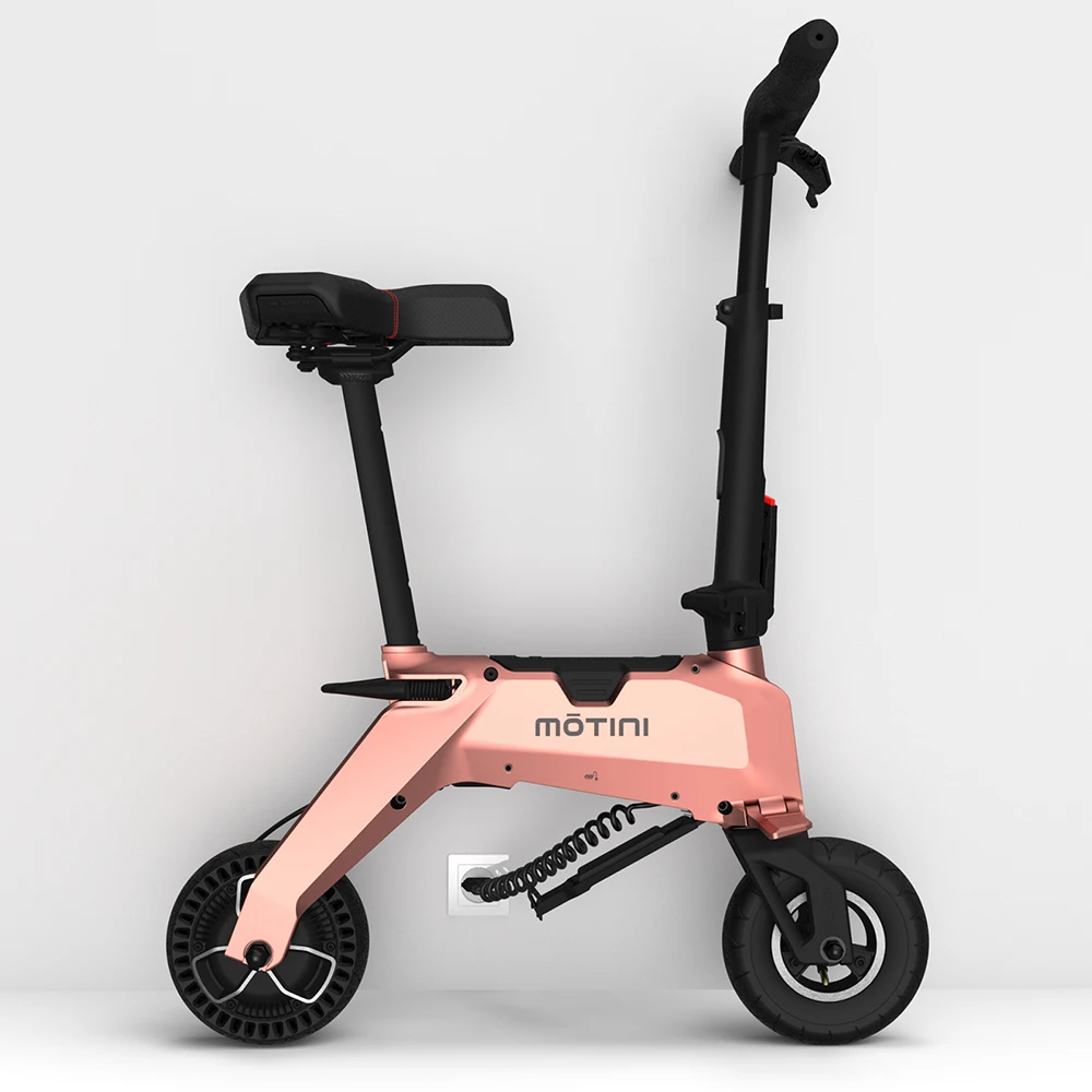 Pink K& J Мини Портативный электрический скутерspowerful умный электронный скутер перезаряжаемый мотор мопед скутер - Цвет: Pink