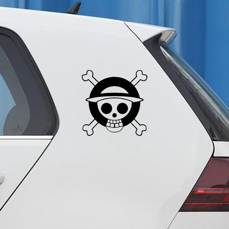 Автомобильные наклейки Луффи пиратские Креативные украшения для топливного