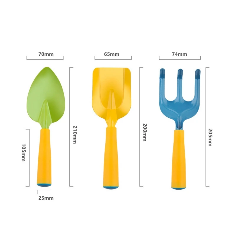 

Gardening Tools Preschool Garden Play Set for Kids with Watering Can Gardening Gloves Shovel Rake Trowel Toy Equipment
