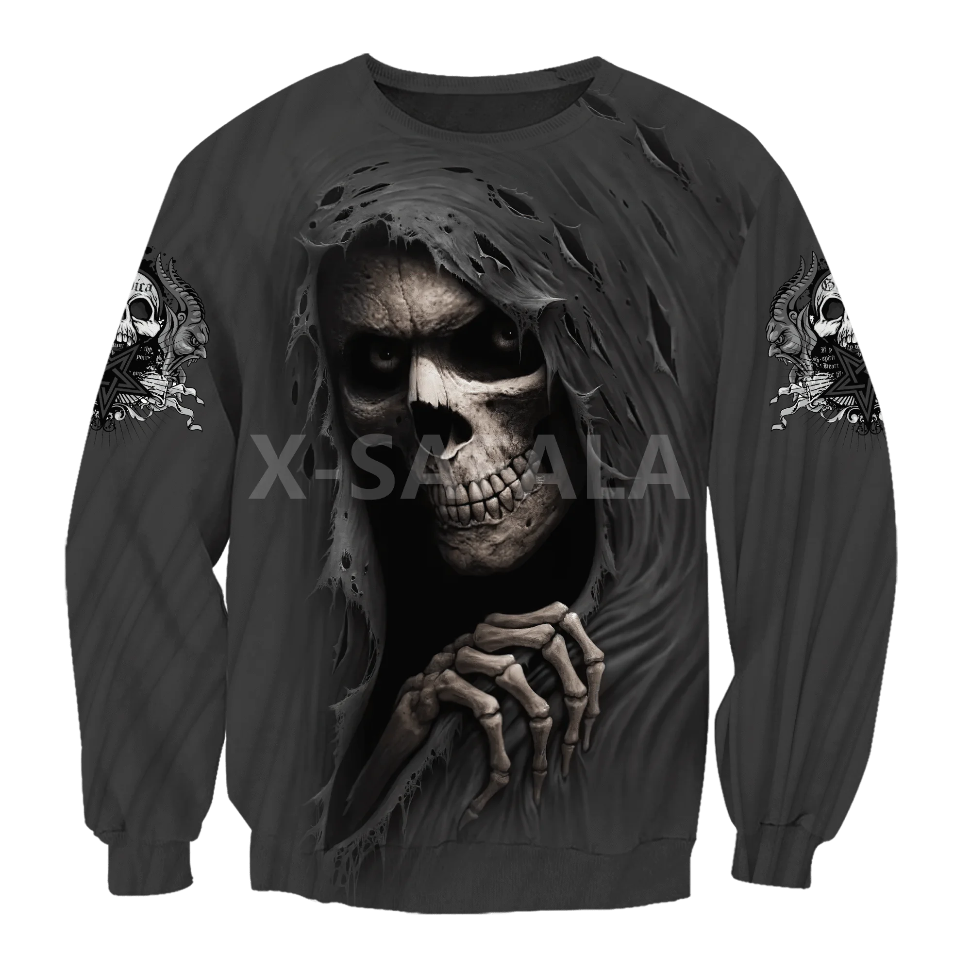 

Trippy Black Skull Head 3D Print Spring Autumn Hoodie Man Women Harajuku Outwear Zipper Pullover Sweatshirt Casual Unisex style8