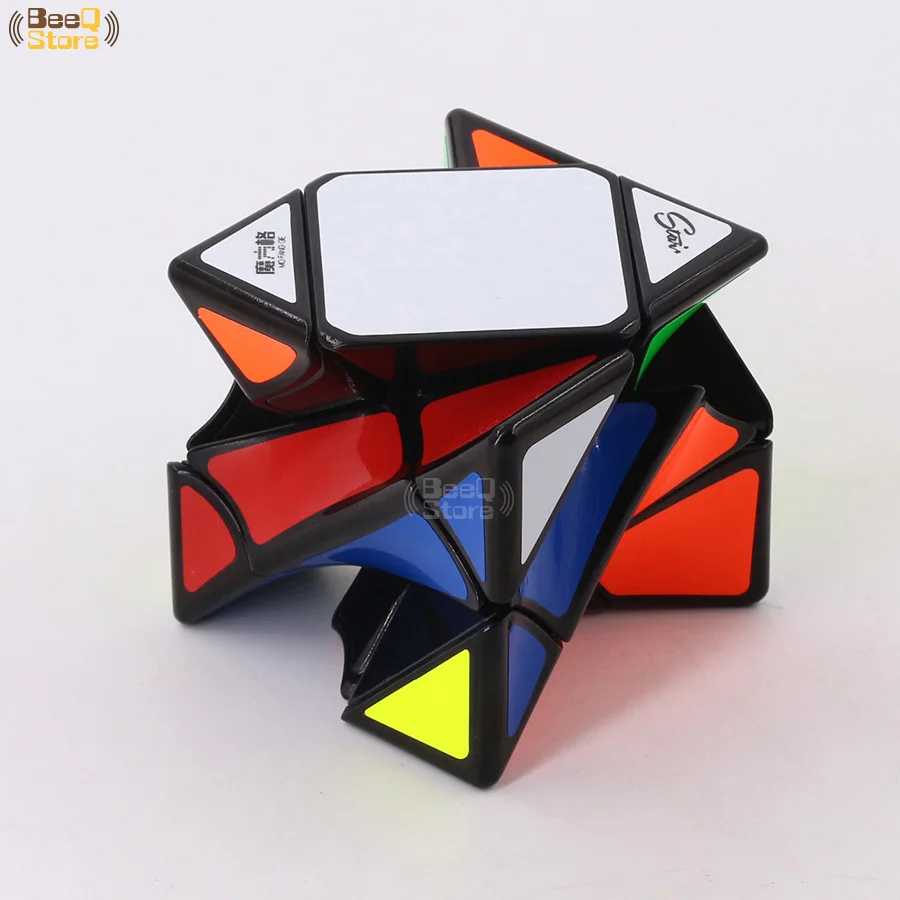 Mofangge Twistyskewb Twisty Skew Cube Cubo Magico Speed головоломка игрушки для детей черные наклейки