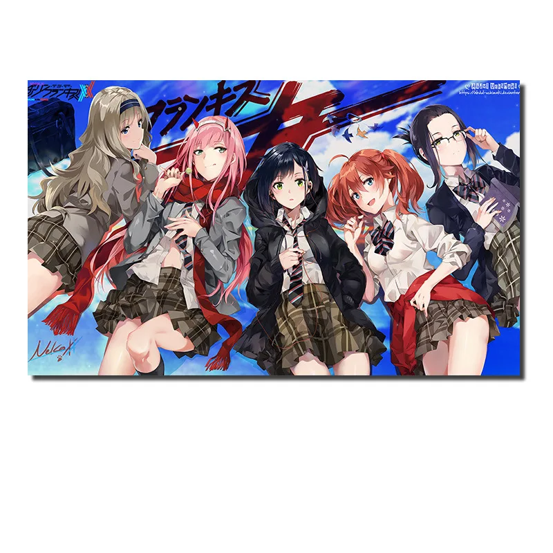 

Hot Saling Classic Anime DARLING in the FRANXX Posters Wall Art Painting Picture Printed Wallpaper Stickers Poster