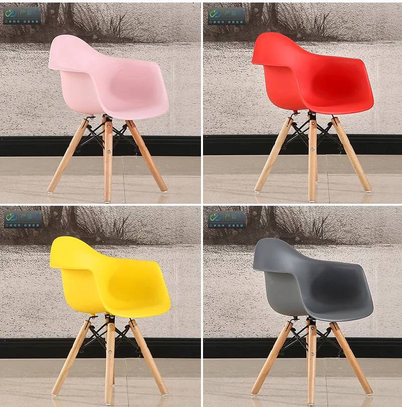 Nordic children furniture kids stool plastic wood chair children toddler designer fashion Kids chair home furniture dropshipping