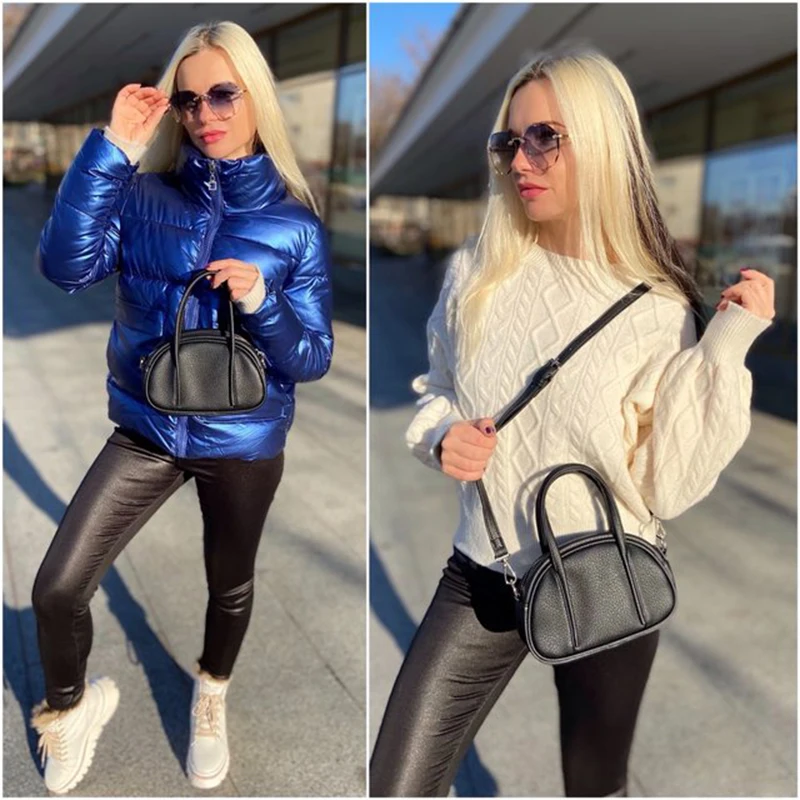 Brand Luxury Soft PU Leather Handbags Women Bags Circular Designer Top-handle Bag Female Shoulder Crossbody Bags Ladies Purse