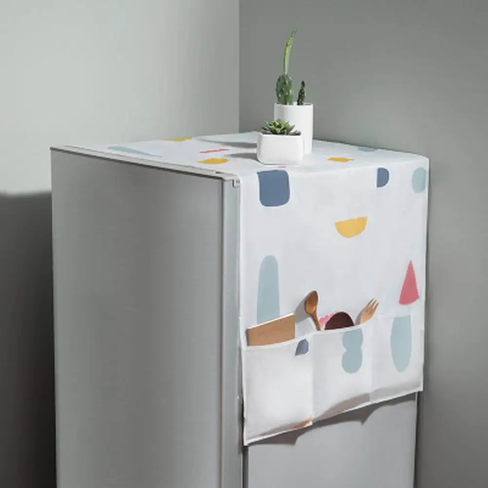 

Household Refrigerator Dust Cover Muti-Functional Fridge Proof Pouch Organizer Storage Hanging Bags Kitchen Accessories Supplies