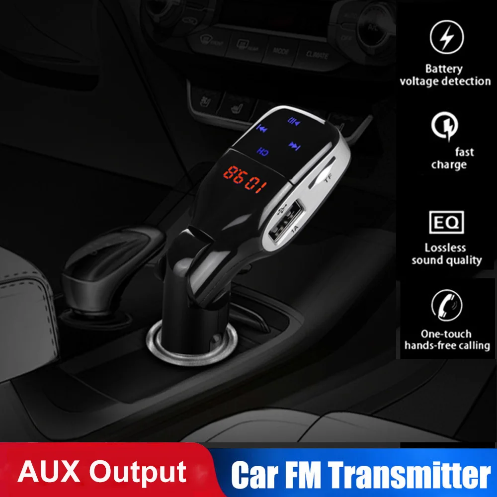 Konrisa Aux Bluetooth FM передатчик модулятор адаптер Dual USB зарядное устройство Handsfreee