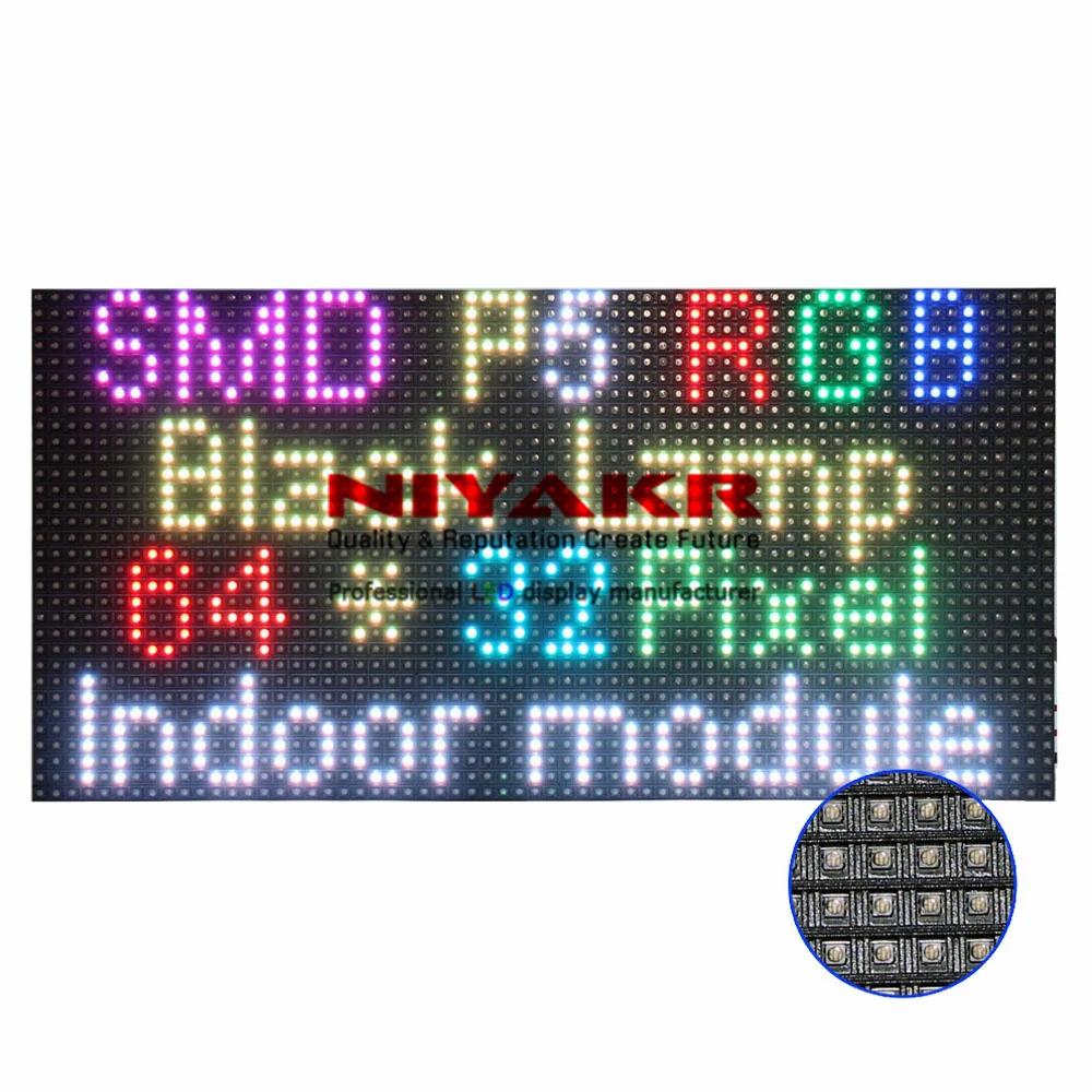 Самая дешевая Пиксельная панель P5 Rgb Hd дисплей 64x32 точечная матрица p5 Smd