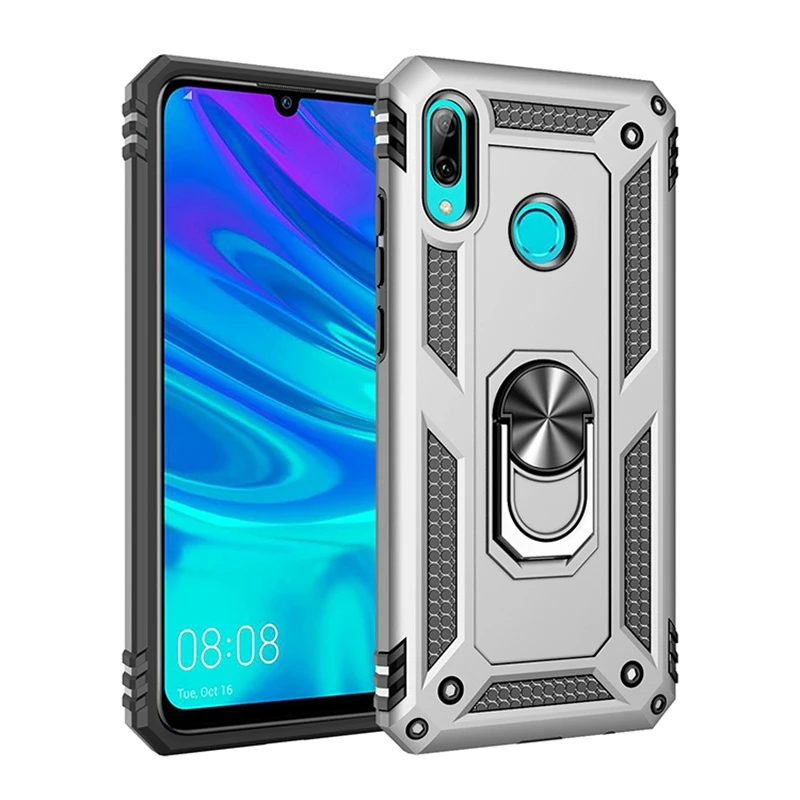 

Shockproof Armor Case For Honor 10 Lite Case Magnetic Ring Holder Stand Phone Back Cover For Huawei P Smart 2019 POT-LX1 6.21"