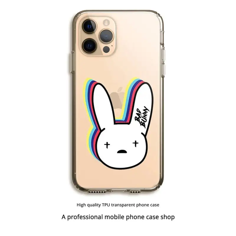 

Yo Perreo Sola Bad Bunny Maluma Phone Case Clear Cover For Iphone 5 6 7 8 11 12 plus XR X XS SE2020 11/12PRO Max Transparent