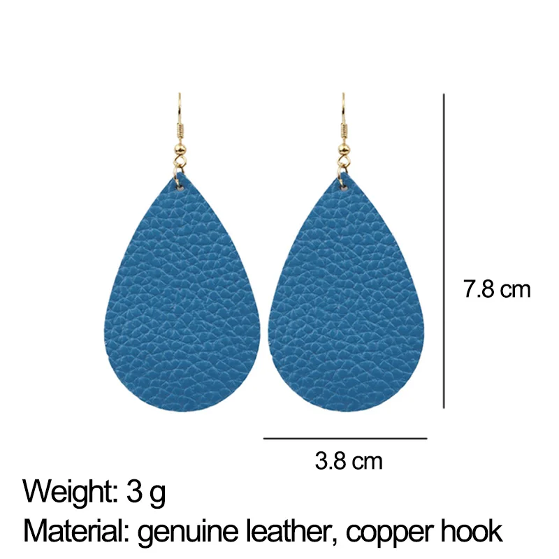 Женские серьги капли из натуральной кожи M & G с каплями современные модные
