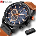 Часы наручные CURREN Мужские кварцевые, брендовые Роскошные модные повседневные в стиле милитари, 8291