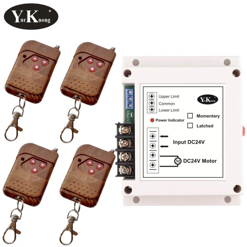 

Motor Remote Controller DC24V 40A High Load 600W Industrial Motor Wireless Controller Up Down Stop Forwards Reverse Smart Home