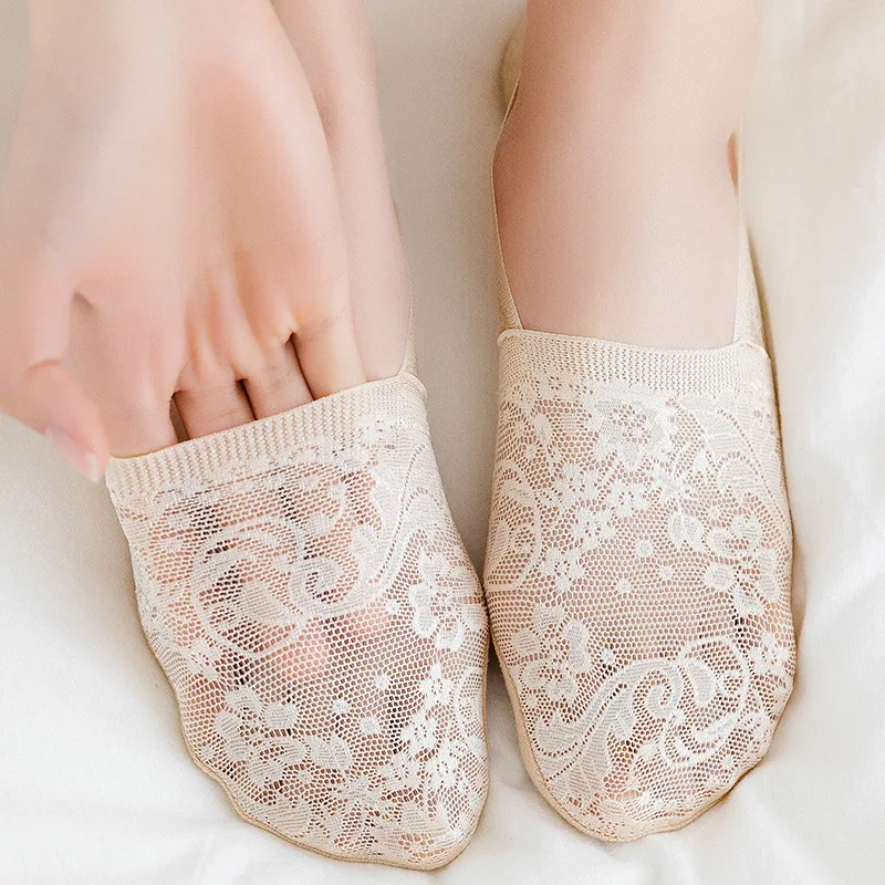 

[BoomXuan] 5Pairs/Set Women Summer Short Ankle Lace Socks Ladies Low Cut Invisible Socks For Girls Cute Funny Socks