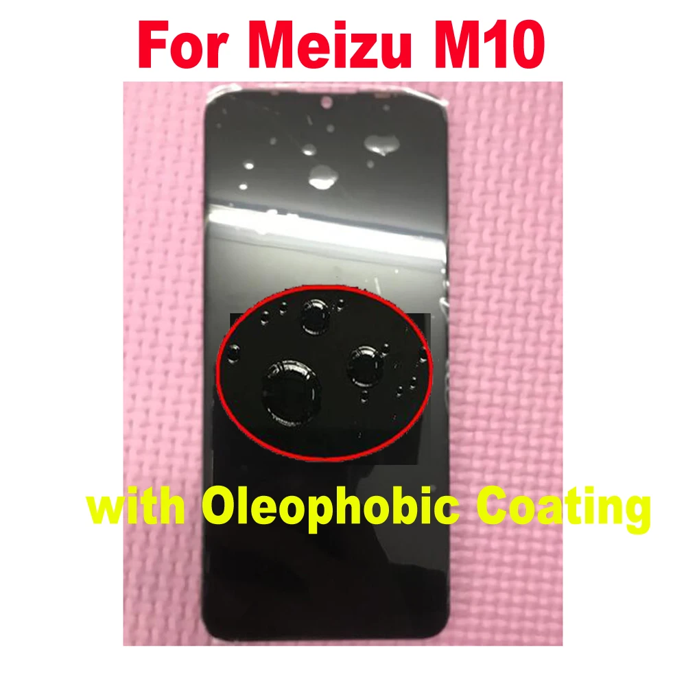 

100% протестированная лучшая работа стеклянная панель ЖК-дисплей кодирующий преобразователь сенсорного экрана в сборе сенсор для Meizu M10 6,5 "...