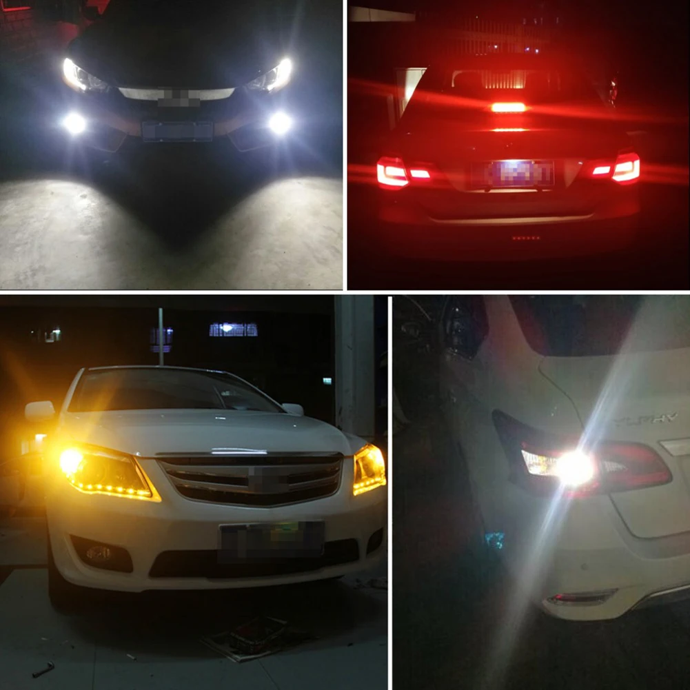 

Red Amber White 1156 BA15S LED 1157 BAY15D LED Bulb 3030 Chips Car Turn Signal Light High Brightness Auto Brake Light Lamps 12V