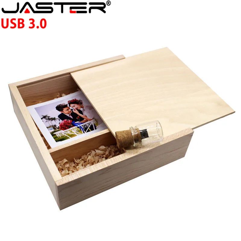 Флэш-накопитель JASTER 205*205*60 мм фотоальбом деревянный USB + коробка usb флэш-накопитель