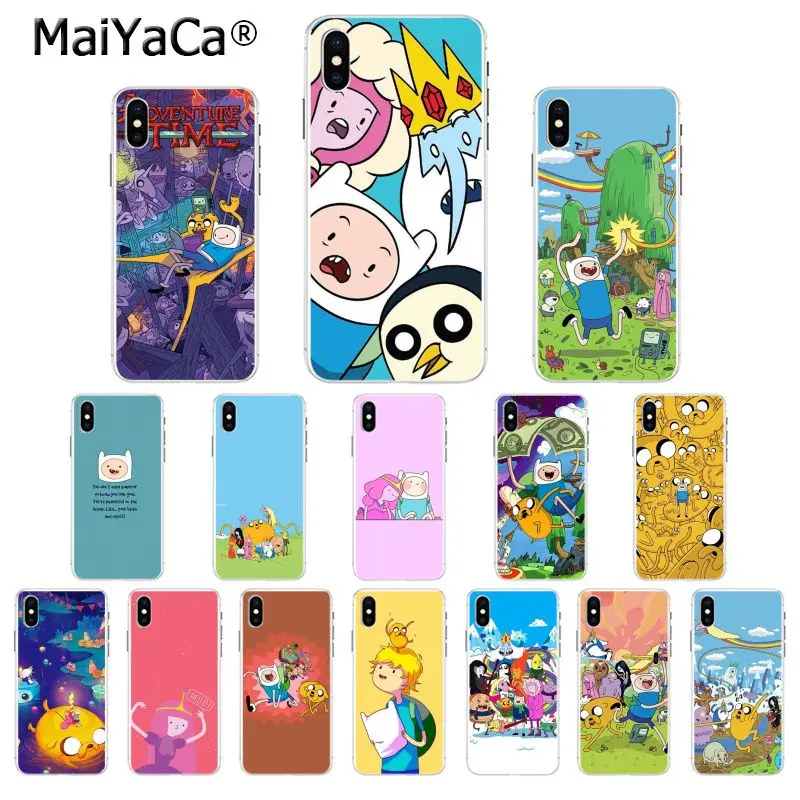 

MaiYaCa Adventure Time Finn Jake TPU Soft High Quality Phone Case for iPhone 5 5Sx 6 7 7plus 8 8Plus X XS MAX XR