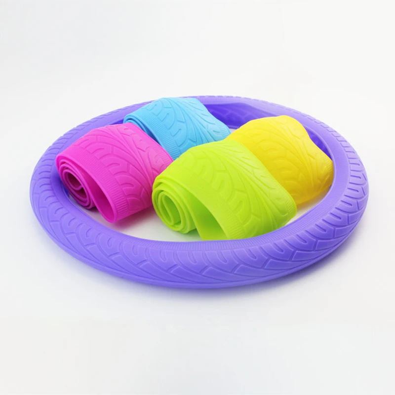 Авто силиконовый чехол на руль многоцветный мягкий кожаный для автомобиля