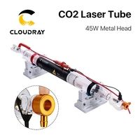 cloudray 45 50w co2 laser metal head tube 850mm glass pipe for co2 laser engraving cutting machine