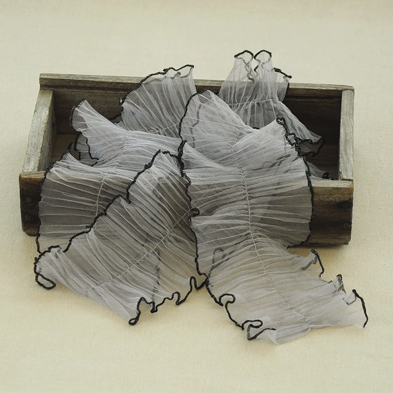 Кружевная оборка с оборками декоративный материал для платьев и одежды сделай