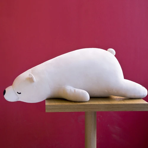 White Bear No Tee Плюшевая подушка полярный медведь мягкий плюшевый медведь набивное животное игрушечное плюшевое мягкое обнимающее Подушка подарок для детей/дней рождения/праздников - Цвет: White Bear No Tee