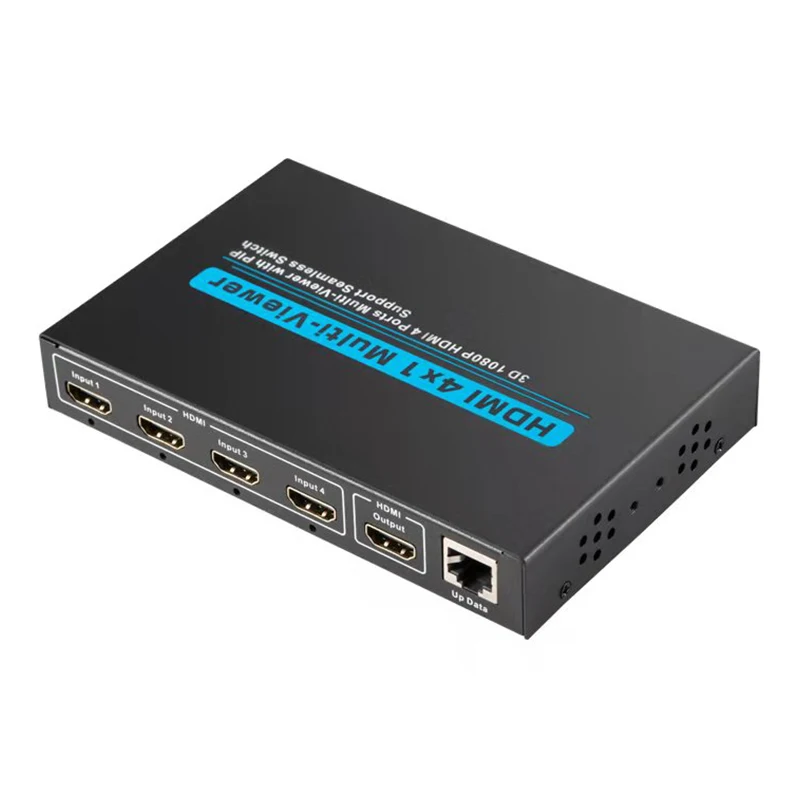 4x1 HDMI четырёхэкранный конвертер мультипросмотра бесшовный Переключатель