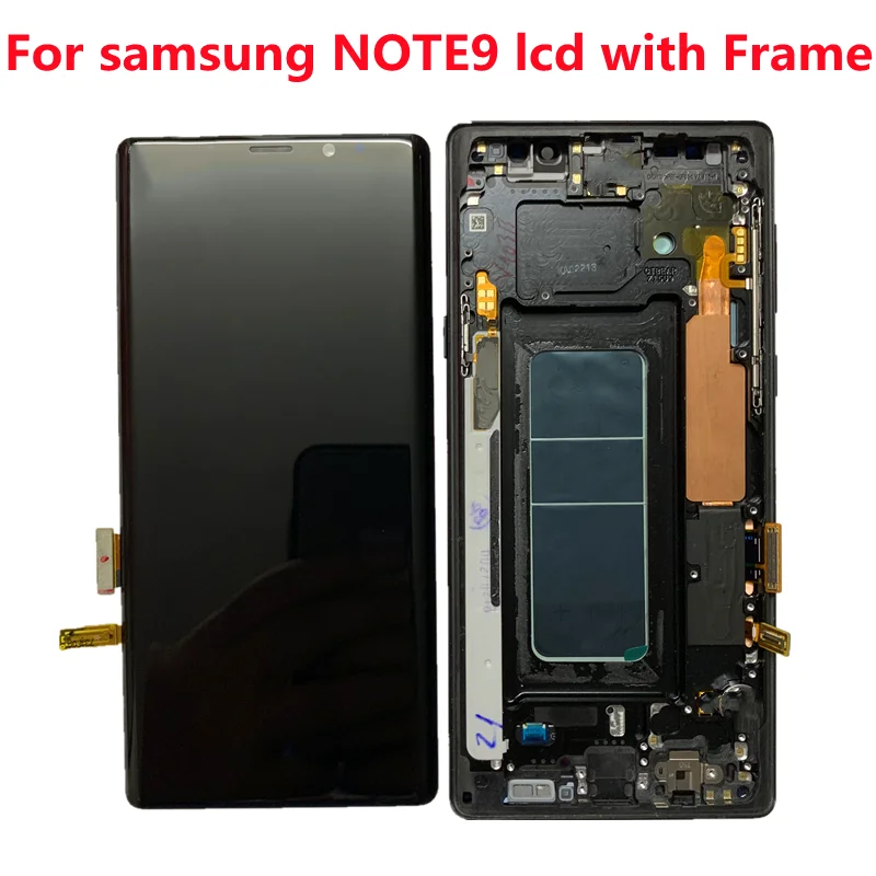 

ORIGINAL AMOLED 6.4'' LCD with frame for SAMSUNG GALAXY Note 9 LCD Note9 Lcd Display N960D N960F LCD Touch Screen with line