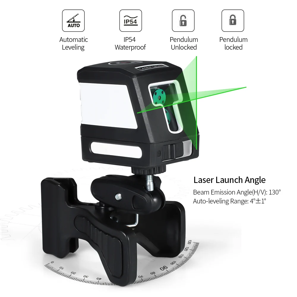 Профессиональный лазерный уровень самонивелирующийся нивелир с 2 вертикальными