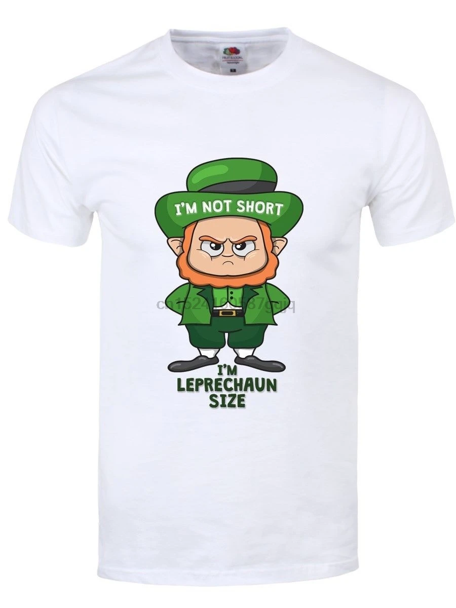 I'm Not Short Leprechaun мужская белая футболка мужские высококачественные топы