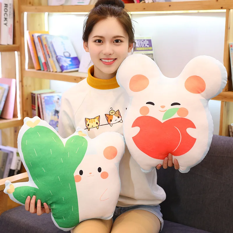 

Подушка плюшевая в виде милой мыши, 40 см