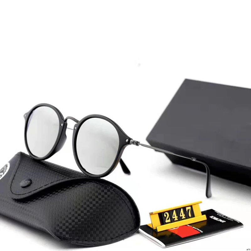 Женские и мужские солнцезащитные очки кошачий глаз винтажные Круглые