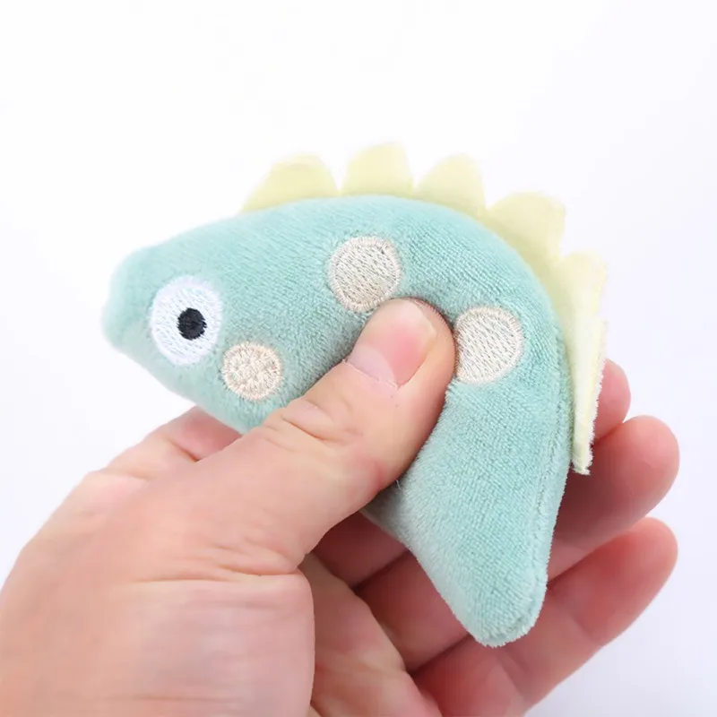 

Pet Cat Cute Plush Animal Shape Nibble Toy With shape Of Fish/dinosaur/snake For Dogs Cats Accessories