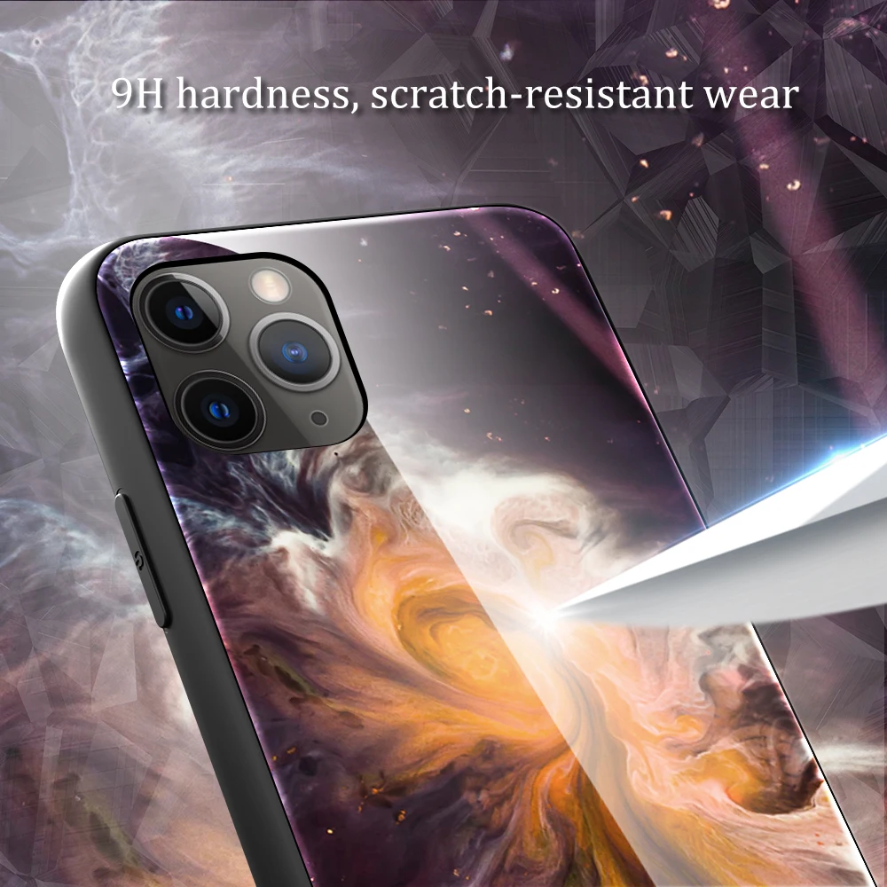 Чехол из закаленного стекла для iphone 6 6s 8 7 Plus X XR XS MAX ударопрочный тонкий чехол XsMax xr