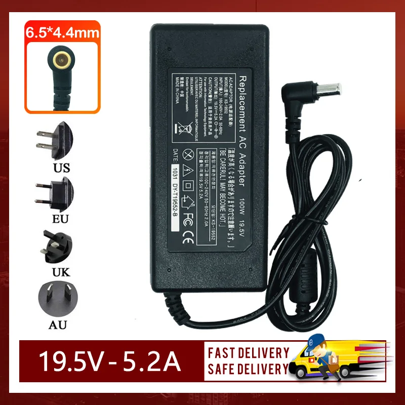 

New 19.5V 5.2A 100W 6.5*4.4mm Adapter For SONY LCD TV ADCP-100E03 ACDP-100D01 Power Supply