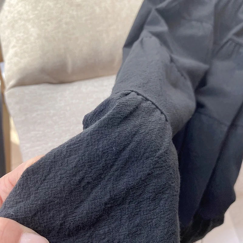 

Women Tiered Skirt Cotton Flared A Line Summer Skirts Black, White