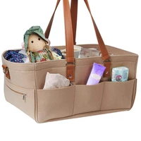 baby diaper caddy organizer portable holder shower basket portable nursery storage bin car storage basket for wipes toys tote