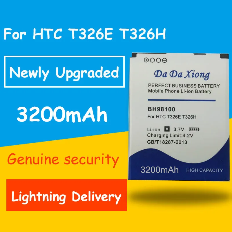 

Free Shipping 3200mAh BH98100 Battery For HTC Desire SV T326E P T326H Phone Replacement Batteria