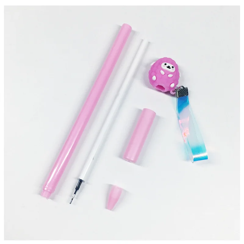 Гелевые ручки 20 шт. креативные черные фирменные с милым мультяшным альпаком