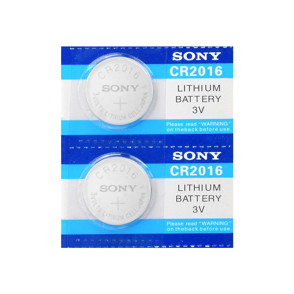 2 шт. для Sony CR2016 3V литий полимерный аккумулятор DL2016 ECR2016 LM2016 BR2016 CR 2016 кнопочные