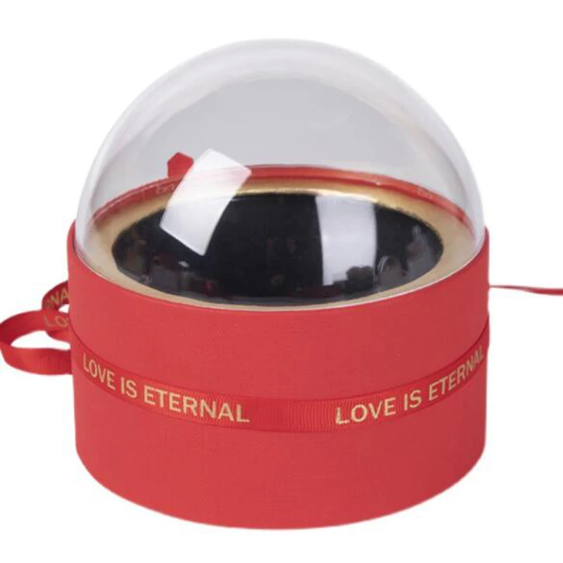 Высококачественная акриловая круглая квадратная ажурная Подарочная коробка из