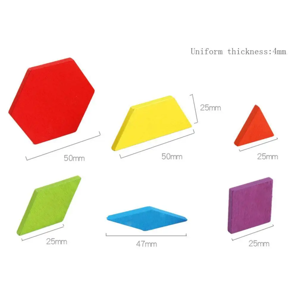 155pcs/set Wooden Block Set Montessori Wooden Jigsaw Board Set Colorful Baby Educational Toys for Children Developing Toy