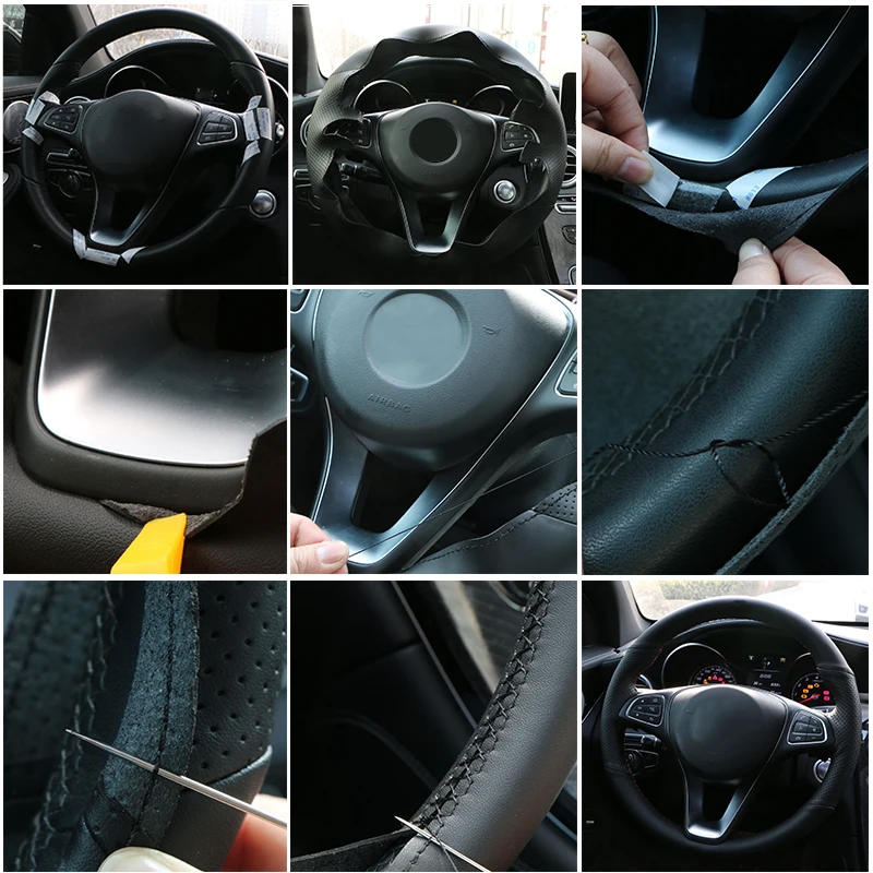 Наклейка на руль из микрофибры заказ для Renault Clio 2 Duster Dacia Sandero 2001-2014 | Автомобили и