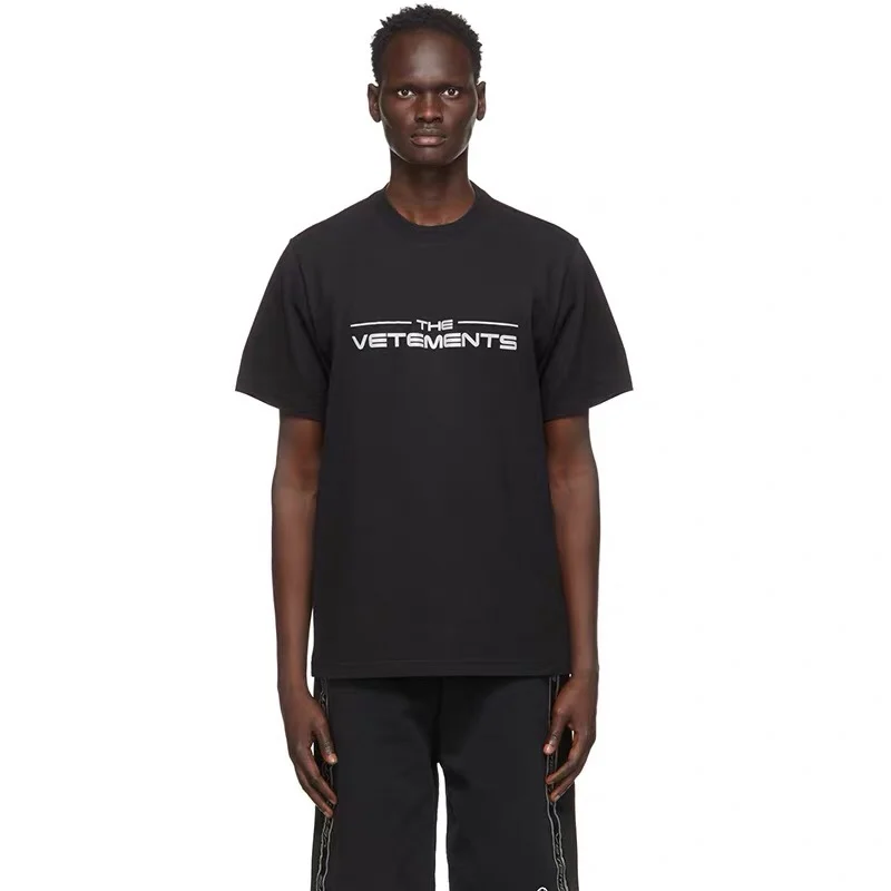 

Summer New Oversize VETEMENTS T-shirt VTM Cotton Tee The Vetements Logo Print T Shirt Men Women Hip hop t shirts tee Streetwear
