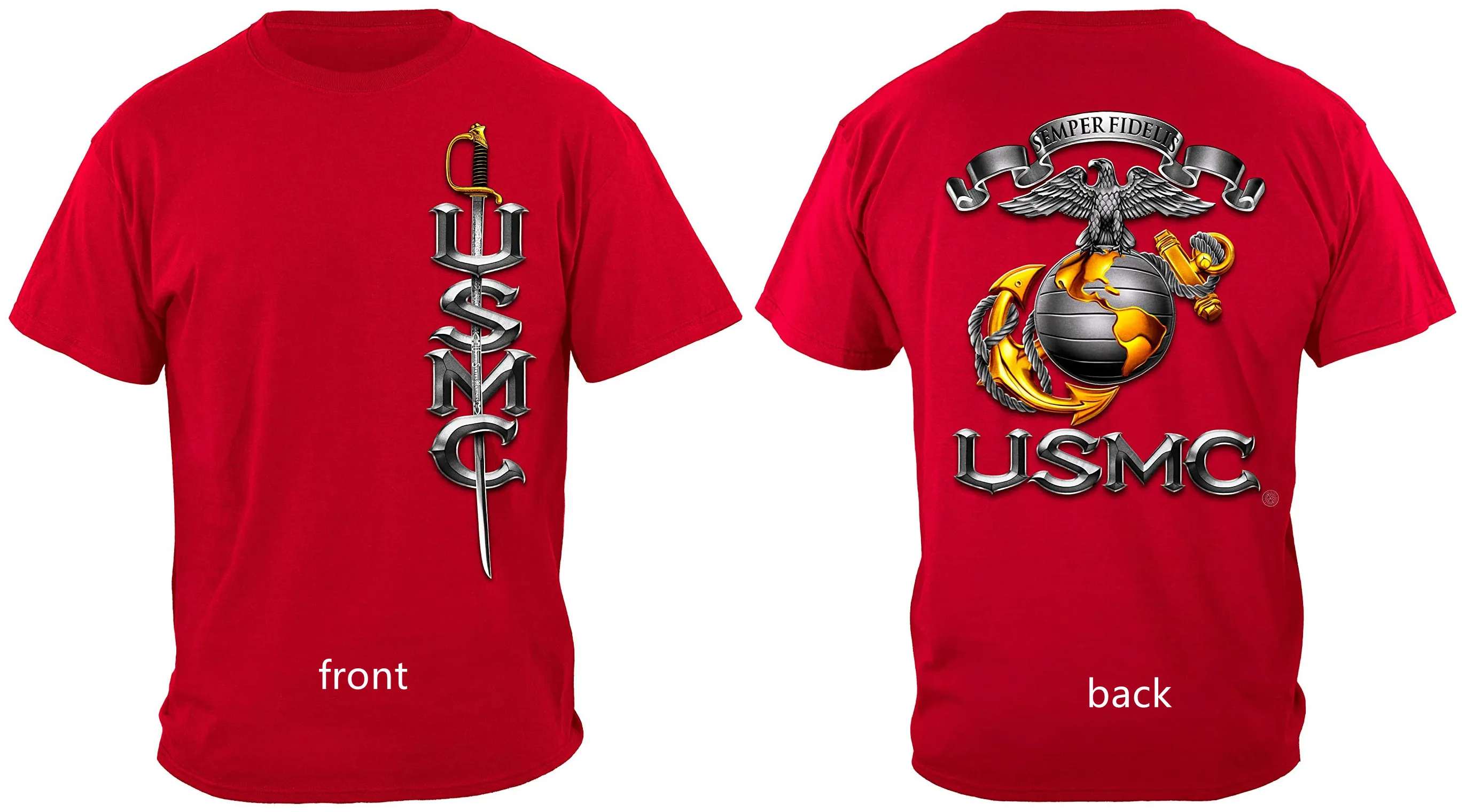 

Marine Corps T Shirt USMC | USMC Pride Duty Honor Stars Shirt