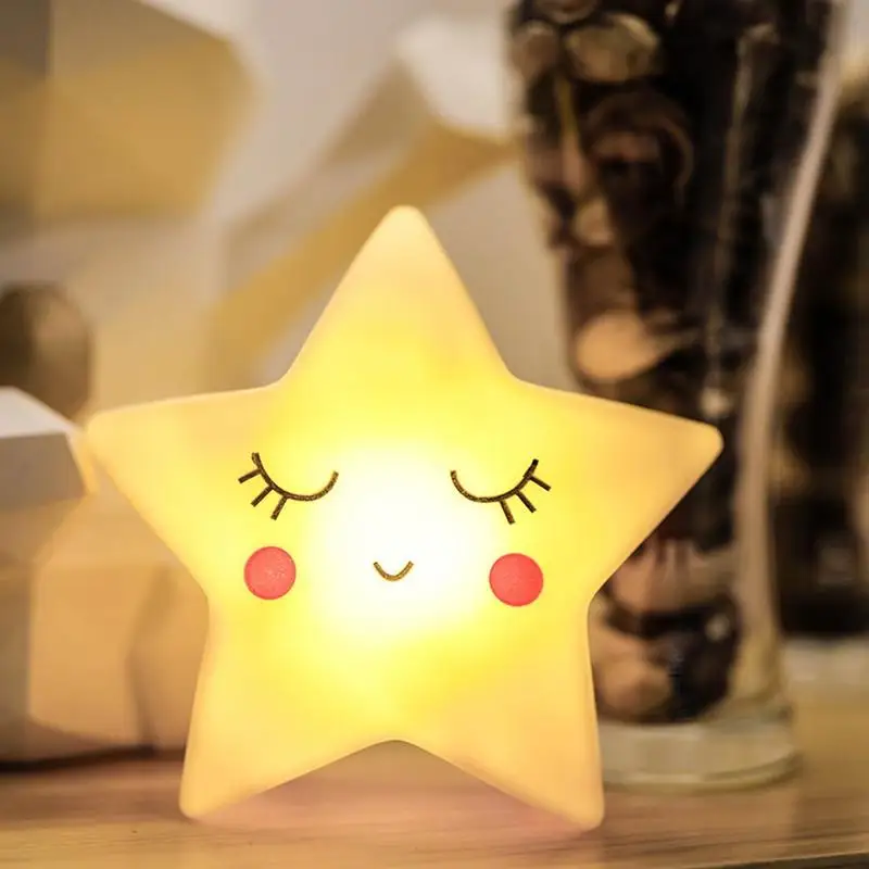 

3D Led Night Lamp Baby Children's Room Decoration Bed Toy Bedroom Decoration Star Shape Light Baby LED Children's Night Light