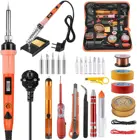 Комплект паяльника 80 Вт с ЖК-дисплеем