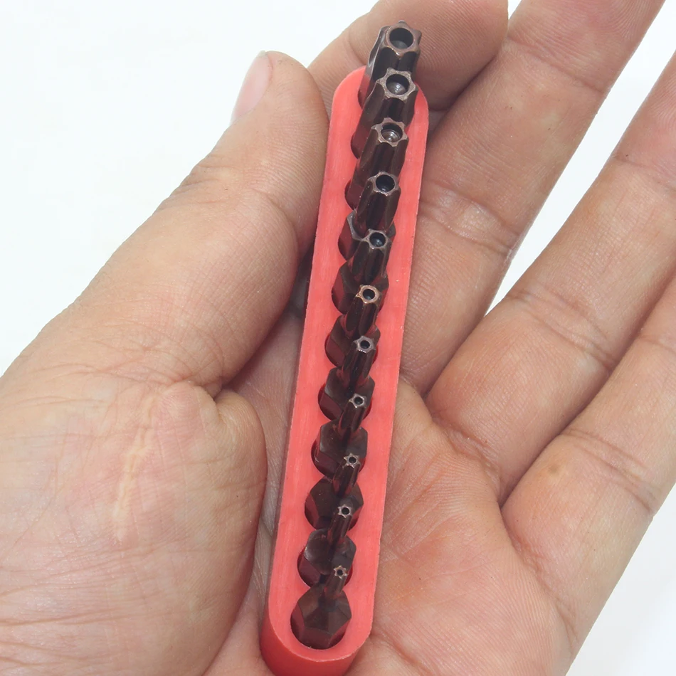 

1/4 Inch S2 Alloy Steel 25MM Long Magnetic Torx Screwdriver Bits Set Tools T6 T7 T8 T9 T10 T15 T20 T25 T27 T30 T40